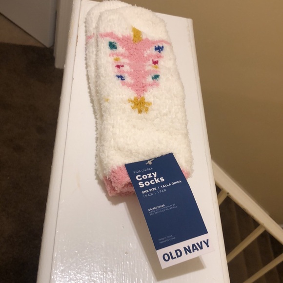 Kids pink and white holiday socks - Picture 3 of 6
